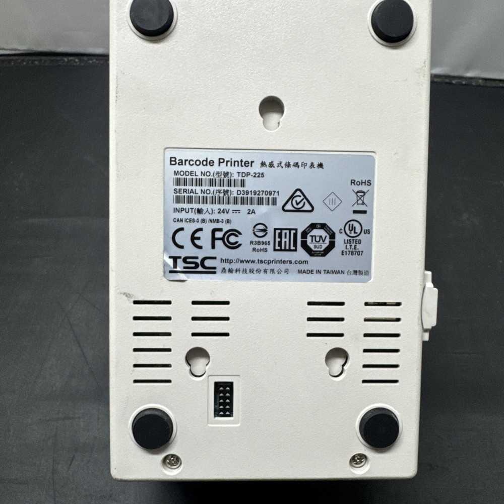 TSC TDP-225 Direct Thermal Printer/ No Charger