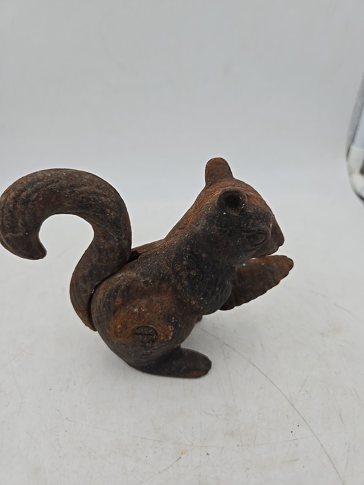 Vintage Squirrel Nutcracker Cast Iron Metal