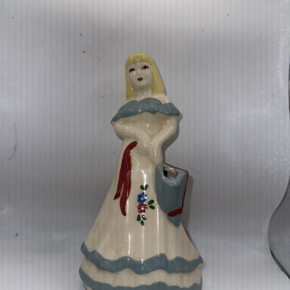 Vintage Weil Ware Ceramic Lady Planter/ Vase