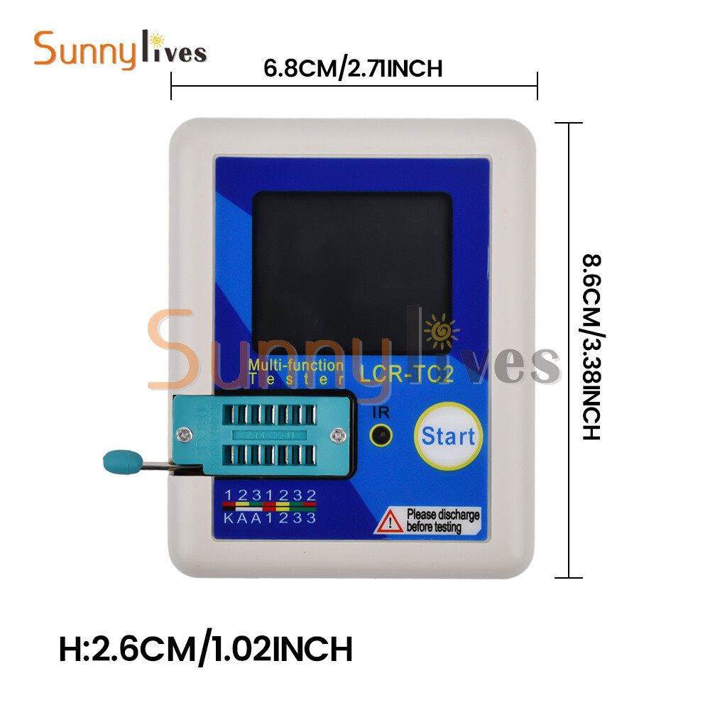 LCR-TC2 LCR-TC3 Upgraded High-precision Transistor Tester Diode Capacitance Test