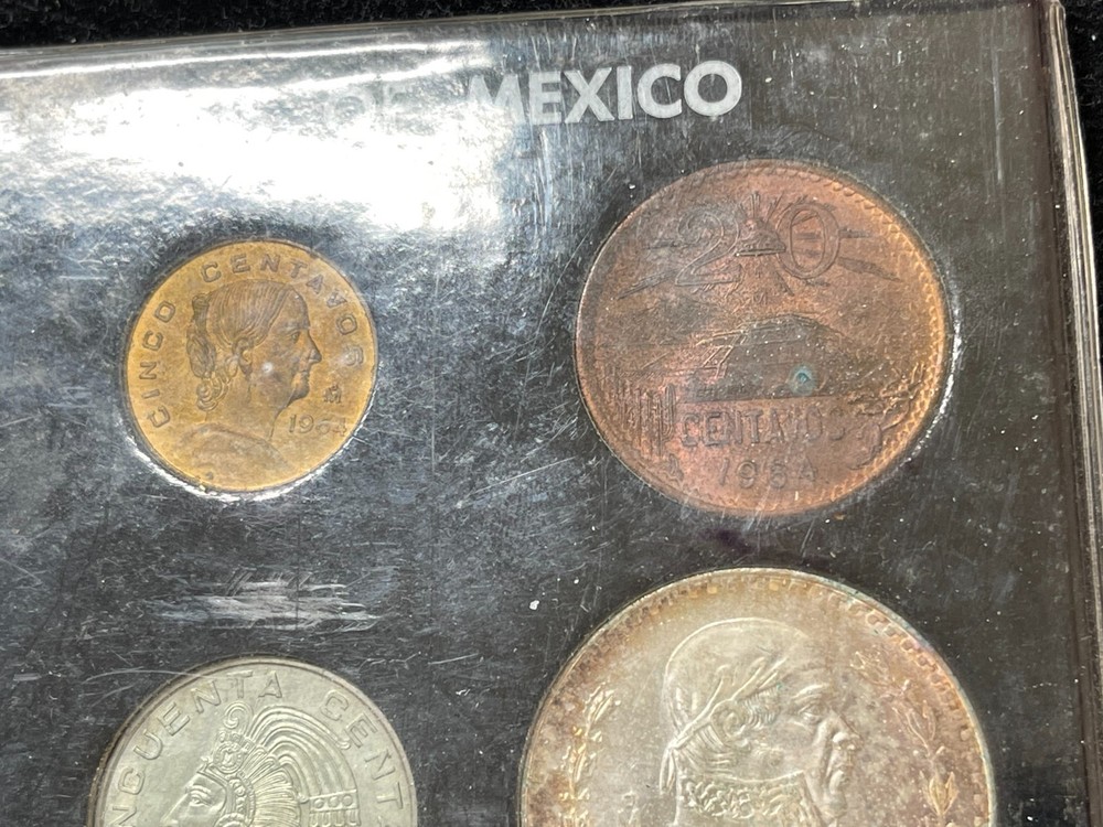 1964 Mexico 6 Coins Mint Set