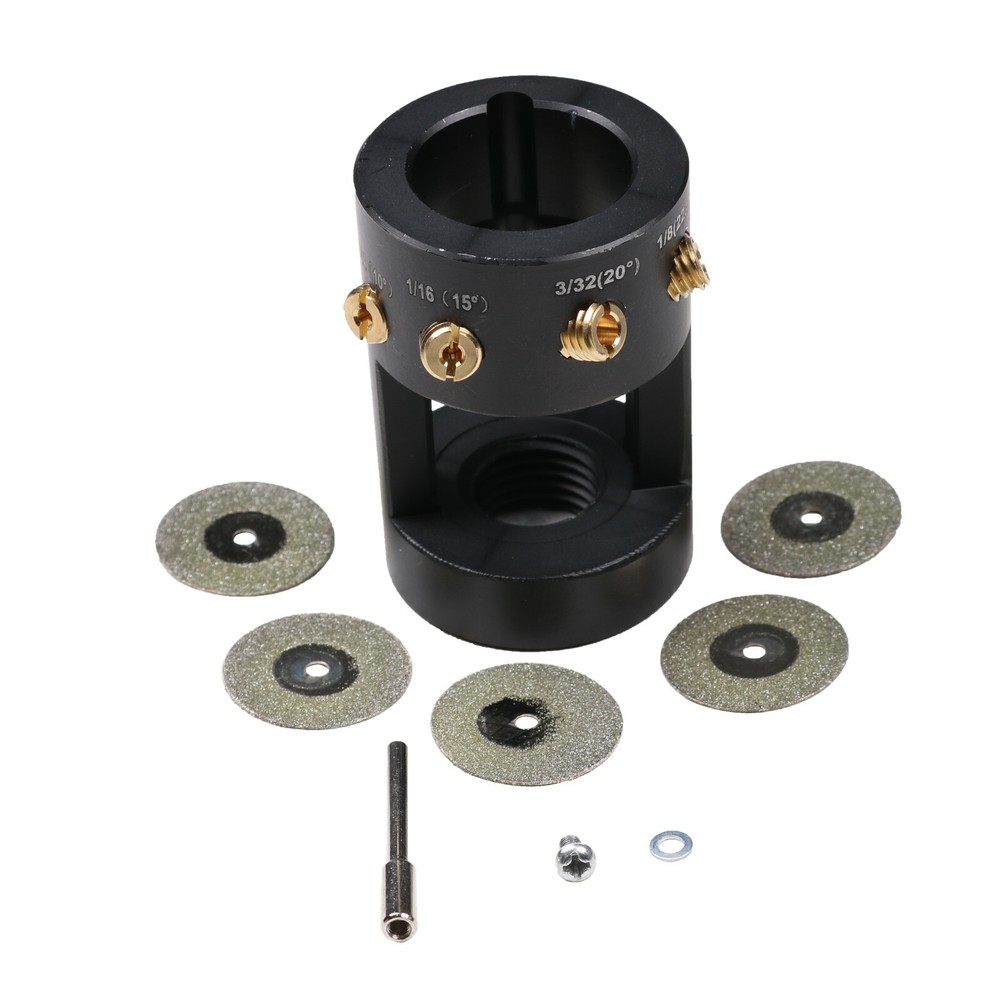 Tungsten Grinder & Sharpener Multi-Angle Offsets Head Tool For TIG Welding Kit