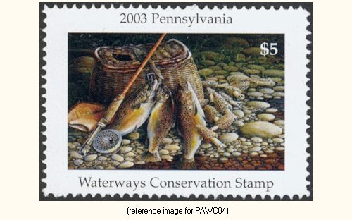 D2K Pennsylvania Waterways Conservation Stamp $5 2003