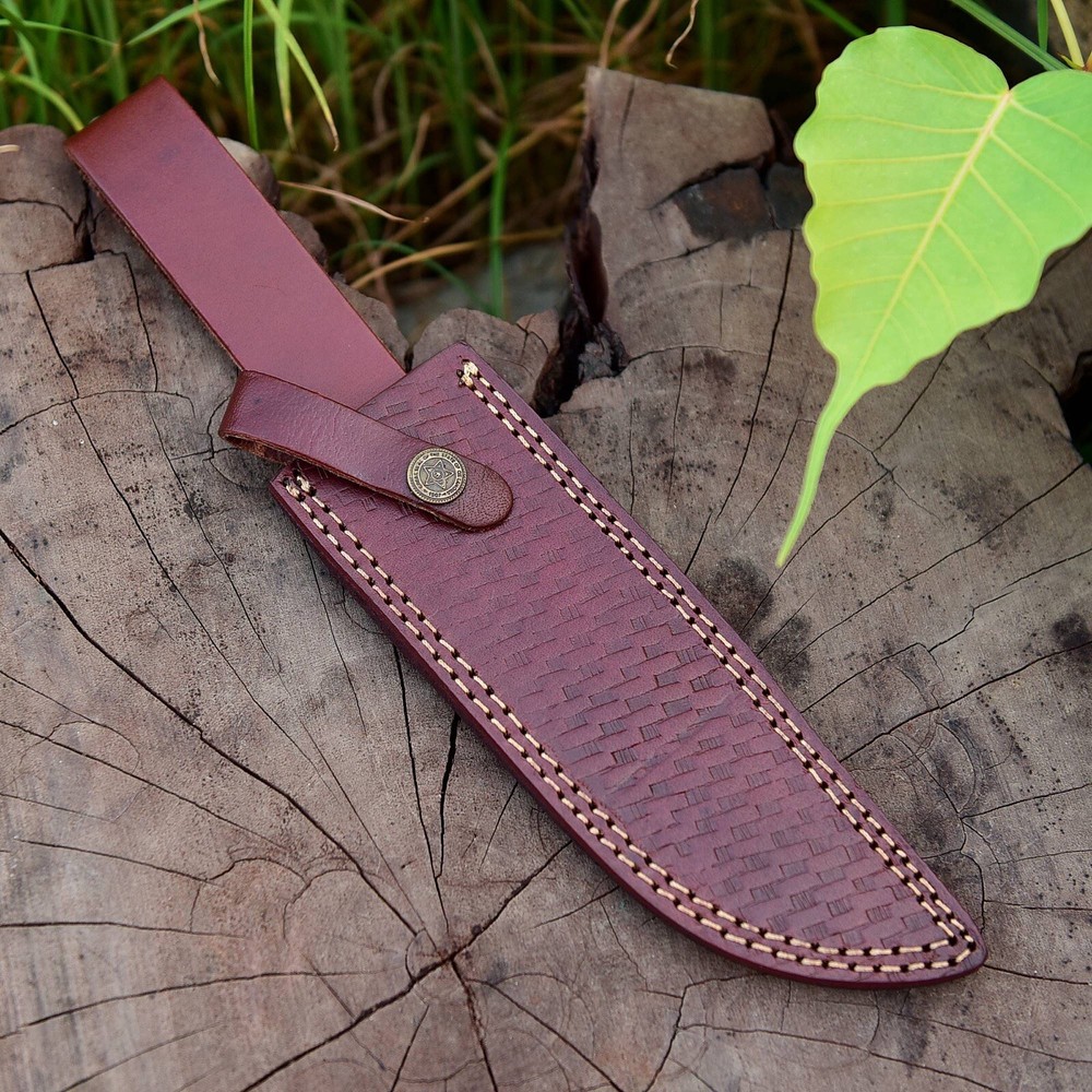 Leather Hand Crafted BELT Loop Knife SHEATH Holster FIXED BLADE KNIFE Sheath