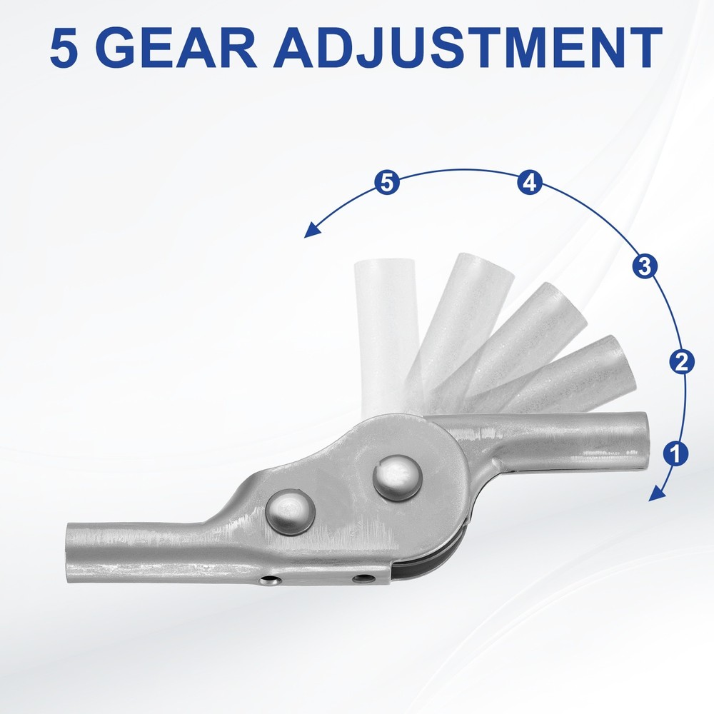 2Pcs Adjustable Sofa Hinge, 180 Degree Reverse 5 Gear Support Joint for Sofa