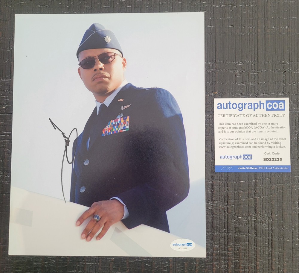 Terrence Howard Signed "Iron Man" 8x10 Photo, (ACOA) Certified