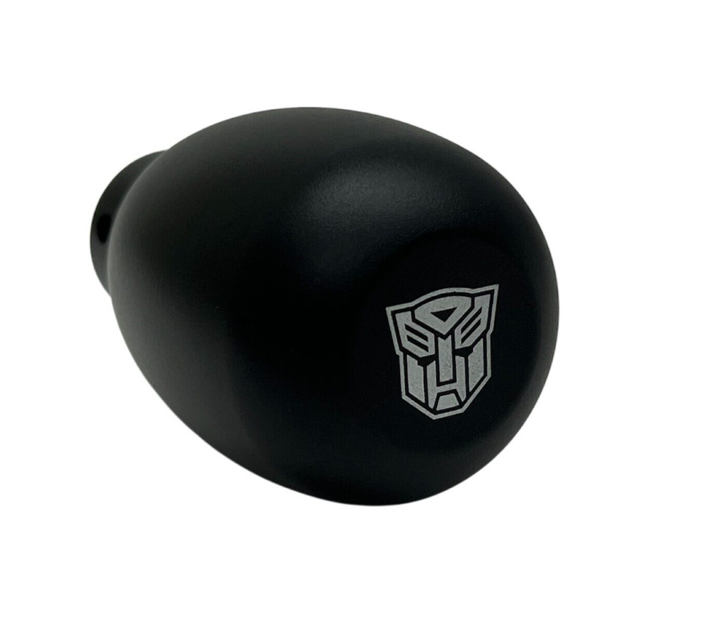 TRANSFORMERS AUTOBOTS ALUMINUM MANUAL GEAR SHIFT KNOB BLACK UNIVERSAL