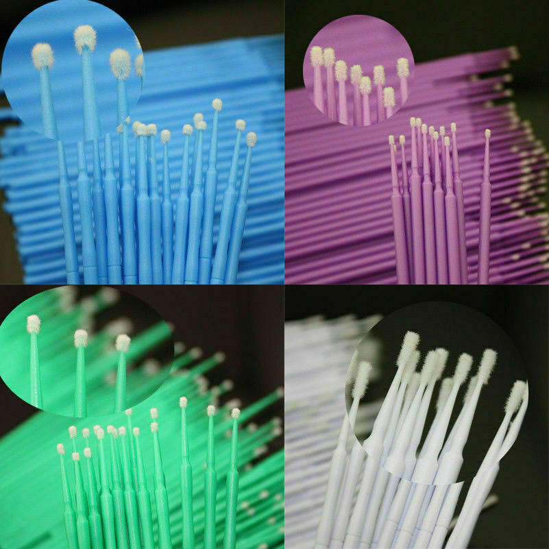 Dental Microbrush Disposable Bendable Applicators Tips Micro Brush Cleaning