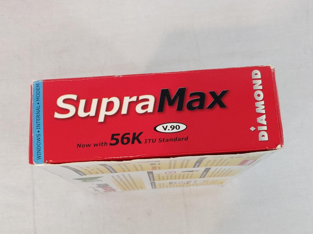 Diamond SupraMax Windows Internal Modem w/ Box & Manual