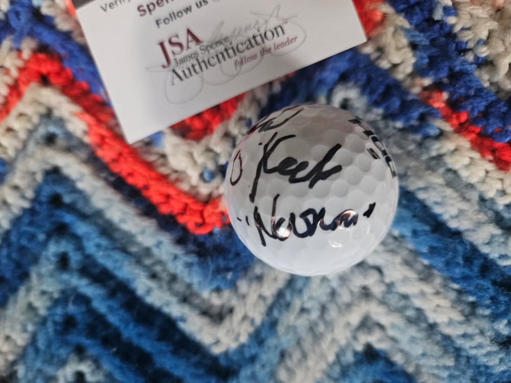 Caddyshack Michael O'Keefe (Noonan) autographed golf ball in case JSA Certified