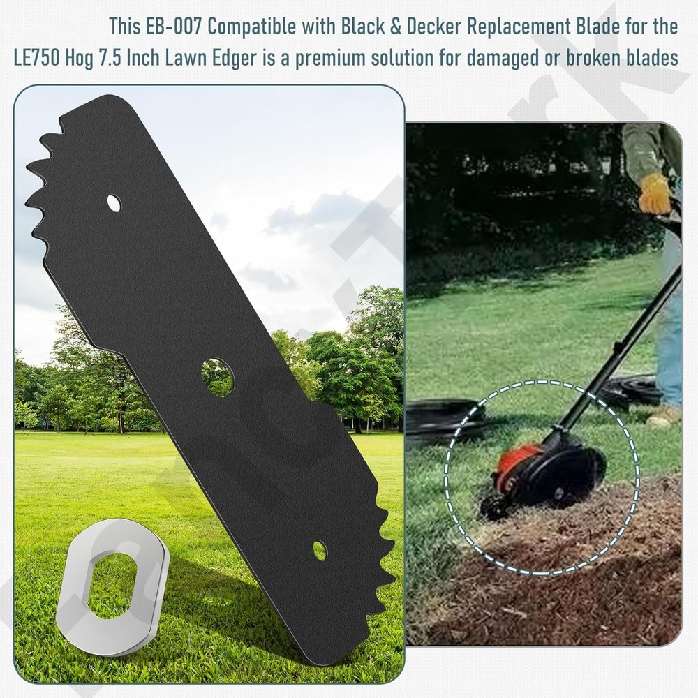 2-Pack EB-007 Edge Hog Heavy-Duty Edger Replacement Blades Compatible with...