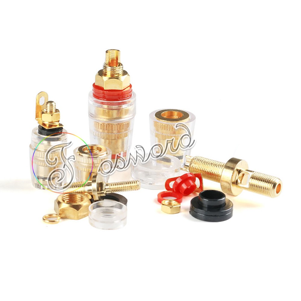 Φ4 Banana Plug Jack Binding Post Male Socket Terminal Panel Speaker Coupler Lot