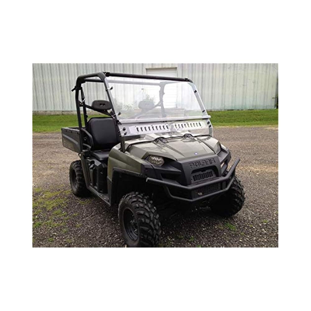 Durable Vented Windshield for UTV, Clear Polycarbonate, Fits Full Size Models