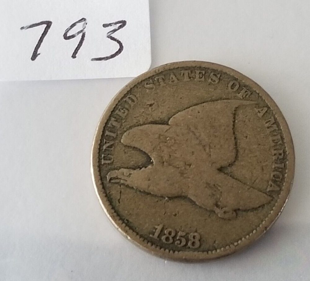 1858 1C Flying Eagle Small Cent - Philadelphia Mint