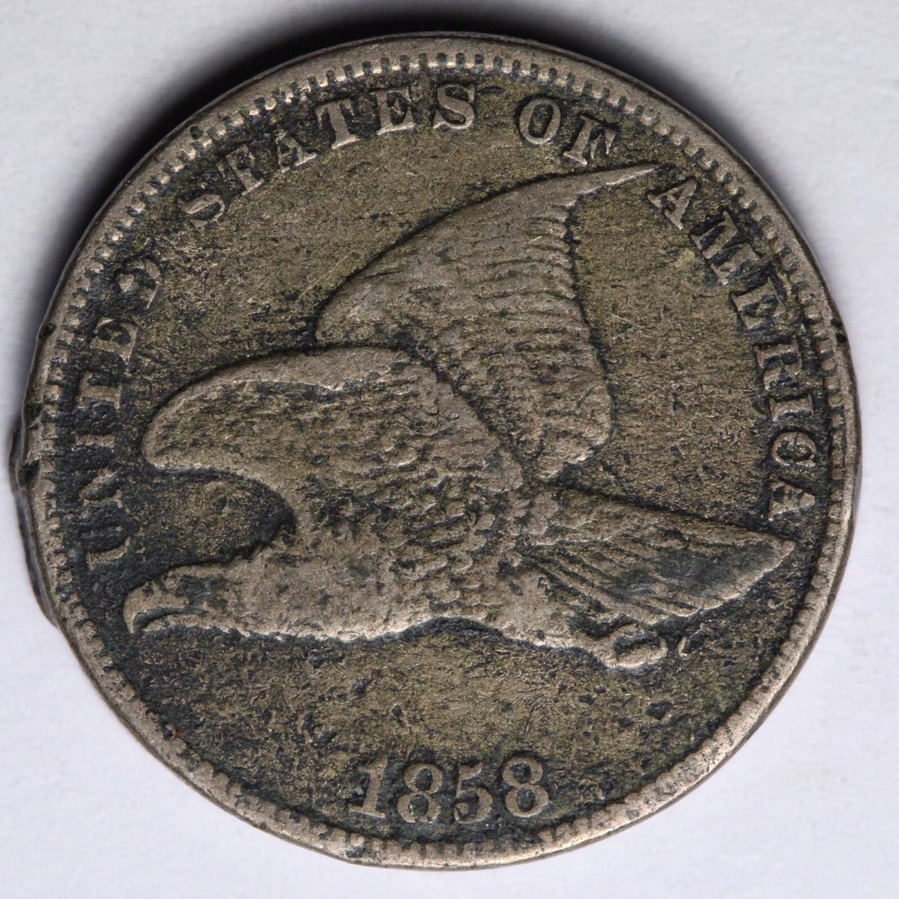 1858 S.L. Flying Eagle Small Cent VF E105 SCE