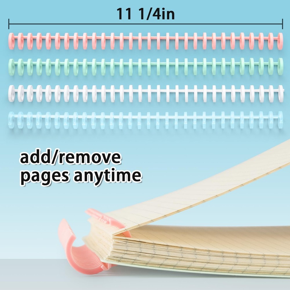 Worklion 10-Hole Binding Machine for Planners, Journals, Notebooks - Multicolor