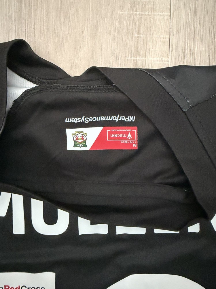 2023-24 Wrexham AFC Third Kit Shirt Black - Paul Mullin