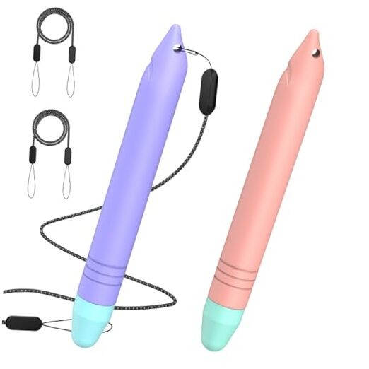 Stylus Pens for Kids,  2 Pack Kid-Friendly Tablet Pen with Tethers Work for