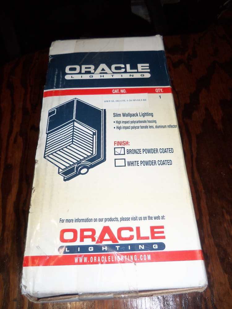 Oracle Lighting Slim WallPack Lighting OWP-SL-102-CGL-1-26-MVOLT-BZ