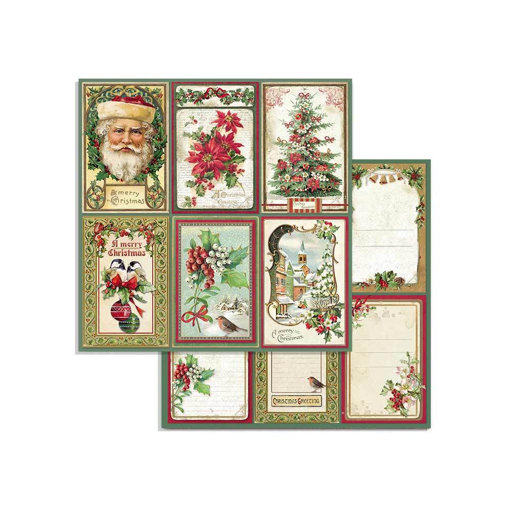Stamperia CLASSIC CHRISTMAS - 8" X 8" - Double Sided - 10 Sheets