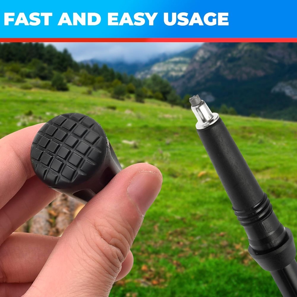Lightweight Replacement Tips for Hiking Poles - 6 Pack, Great Traction