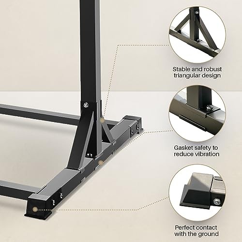 Pull Up Station, Power Tower Portable Pullup Bar Station, Pull Up Bar Black