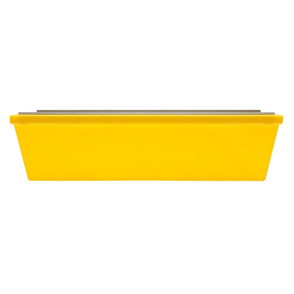 12 In. Heavy Duty Textured Plastic Yellow Plastic Mud Pan