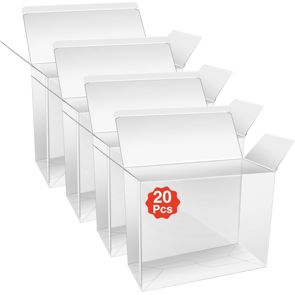 20Pcs Clear Plastic Protector Display Box for Pop Protector, Pop Protector Ca...