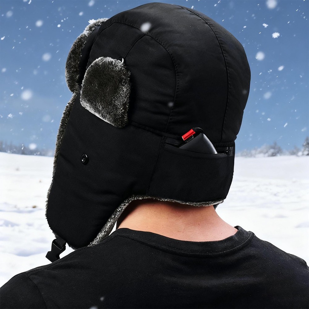 Winter Hat USB-Powered Warm Headgear Windproof Thermal Ear Protection Hat