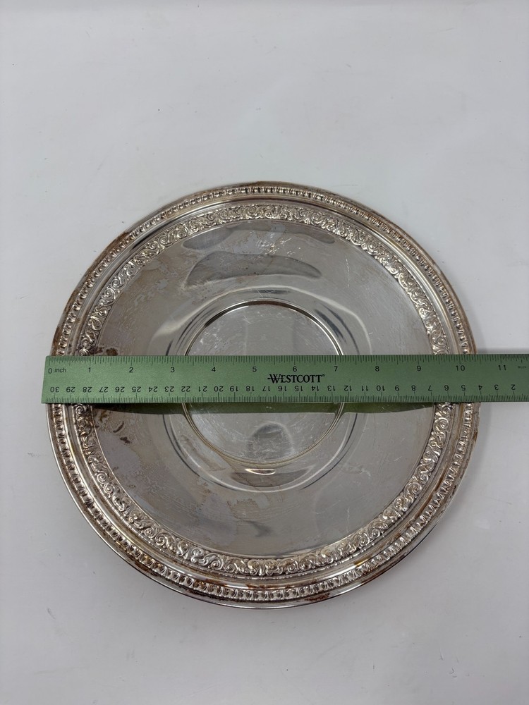 Vintage Reed & Barton 10.5” Dinner Plate #1201 Silver Plated