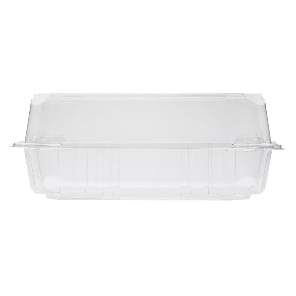 Darling Foodservice Clear 1-Comp 9" x 5" Hinged Container - 250 / CS