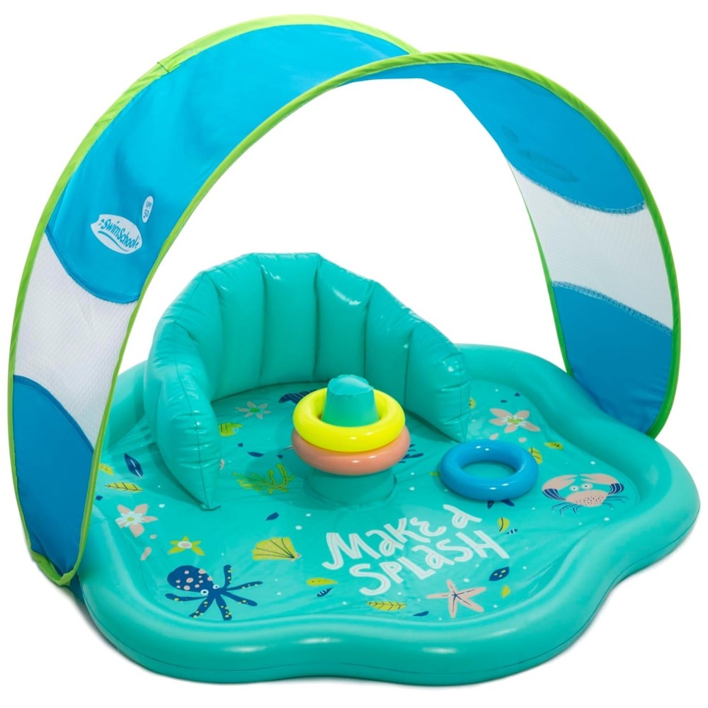 Infant Baby Pool Float with Canopy - Ages 6-24