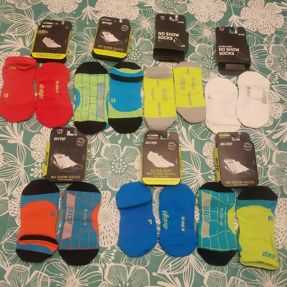 CEP Men's No-Show Dynamic performance Socks 15-20 Compression Pick Size / Color