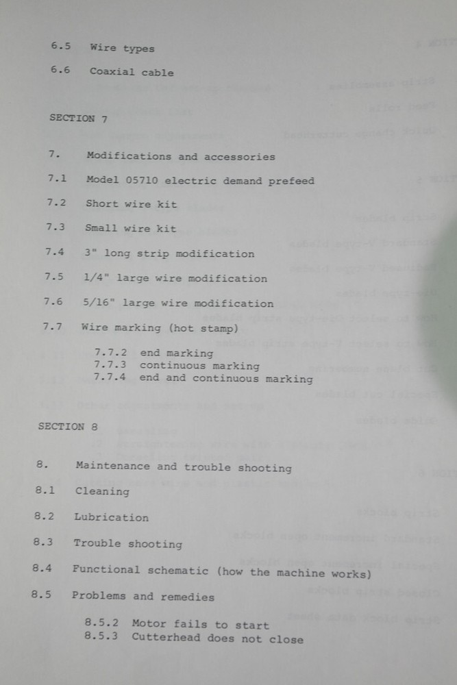 Eubanks Wire Stripper 2600 Operations and Maintenance Manual