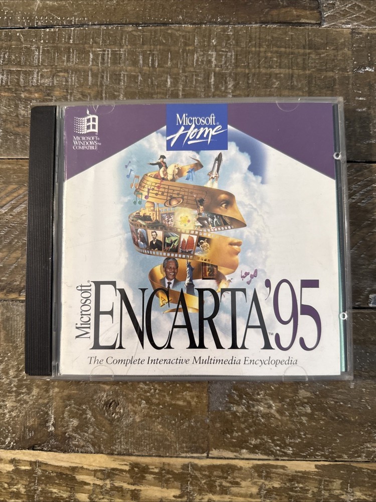 Microsoft Encarta 95 Software PC Cd Rom