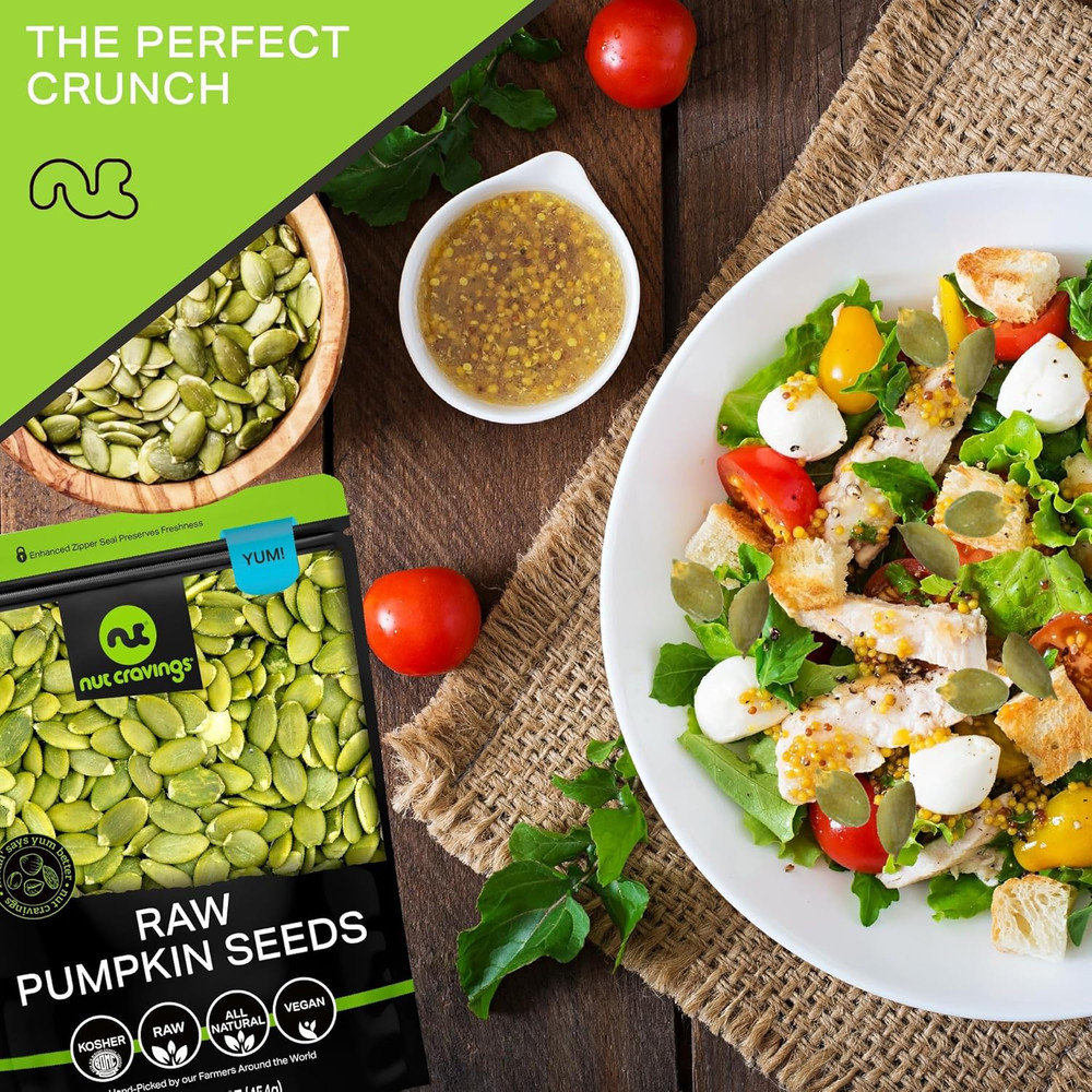 - Raw Pumpkin Seeds Pepitas, Unsalted, Shelled, (8Oz - 1 Pack) Bulk Nuts Packed