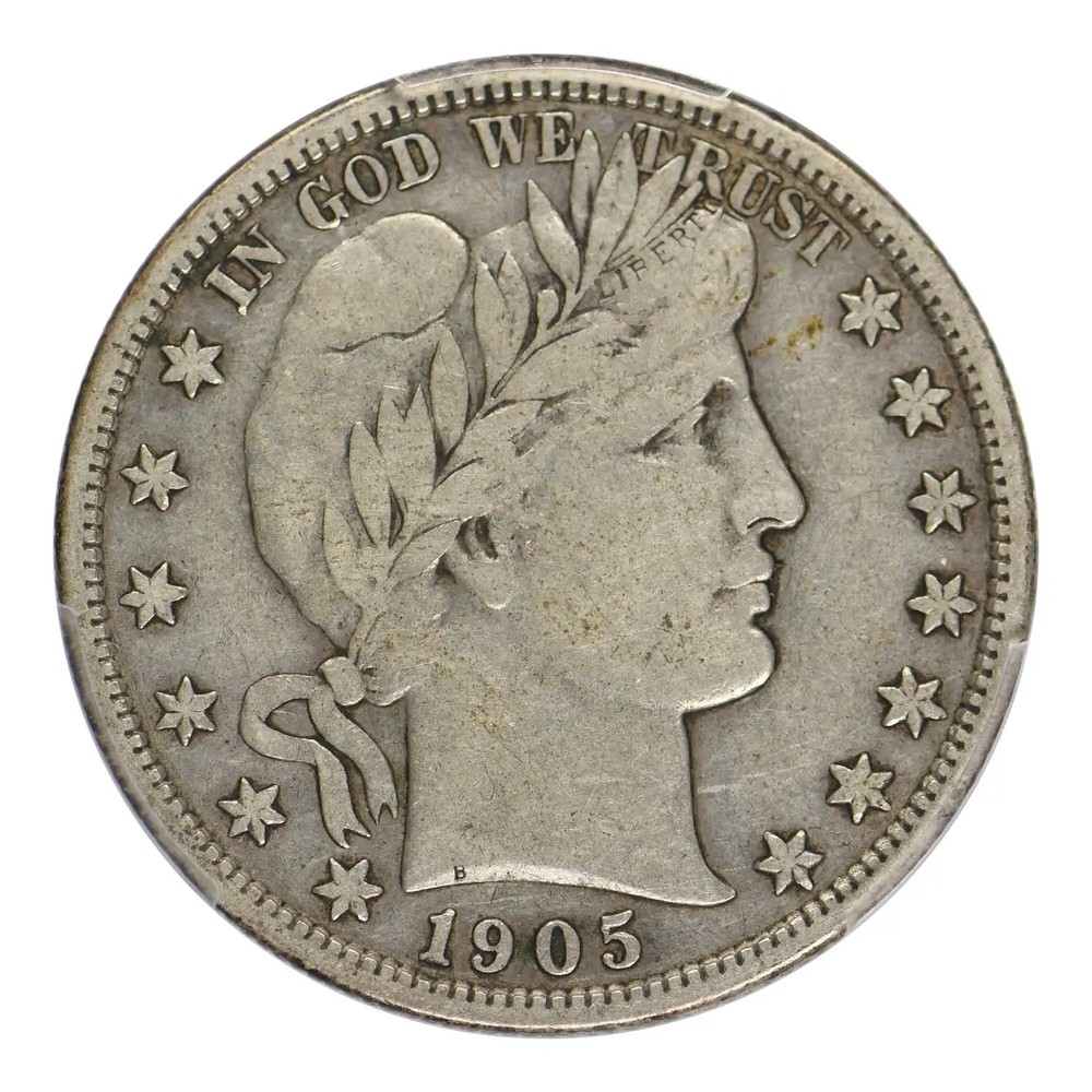 1905-S Barber Half Dollar PCGS VF-25