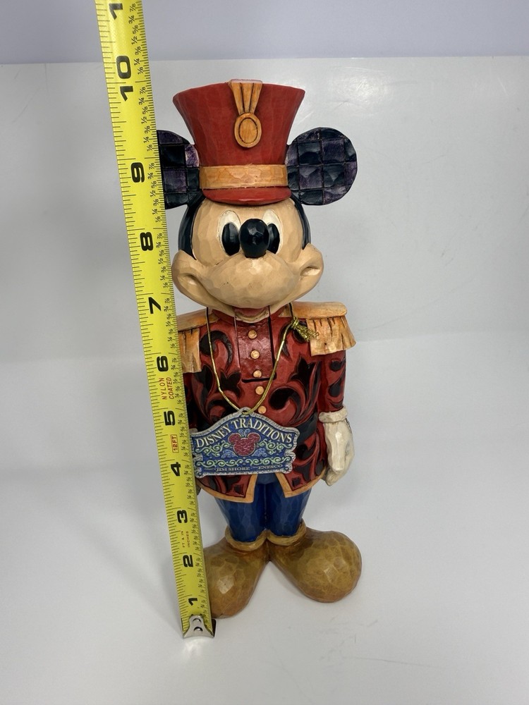 Jim Shore Disney Traditions Mickey Mouse Salutations Nutcracker Figurine READ