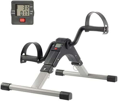 Under Desk Exercise Bike Pedal Machine Adjustable Resistance