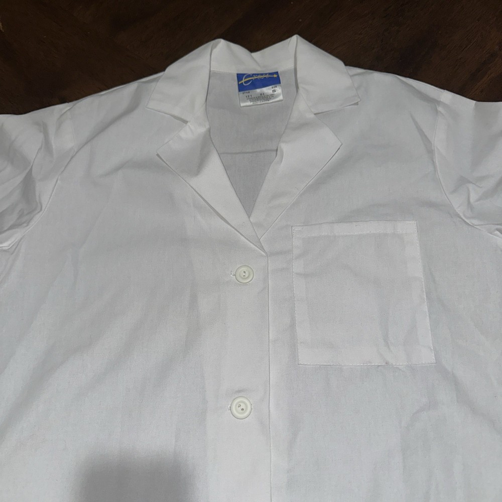 New Men's Full-Length Lab Coat white
