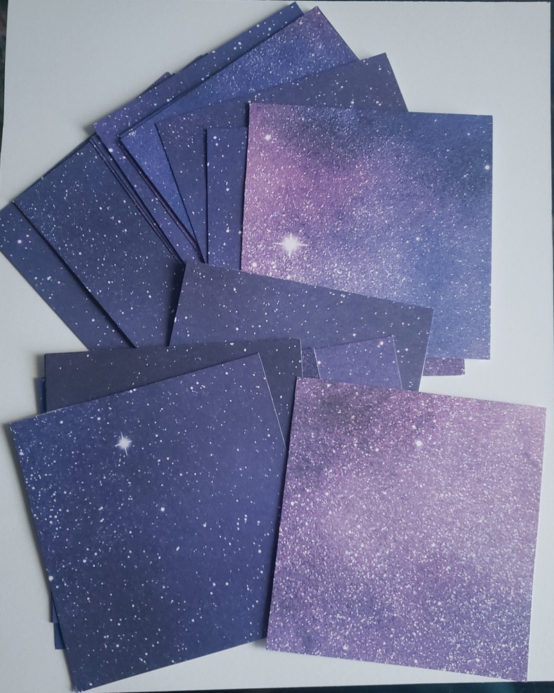 5x5 Galaxy / Cosmic Craft Paper -30 Sheets