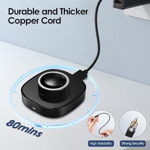 Compatible with Oura Ring Gen3 Charger - - Fast Charging Dock with Size 9 Black