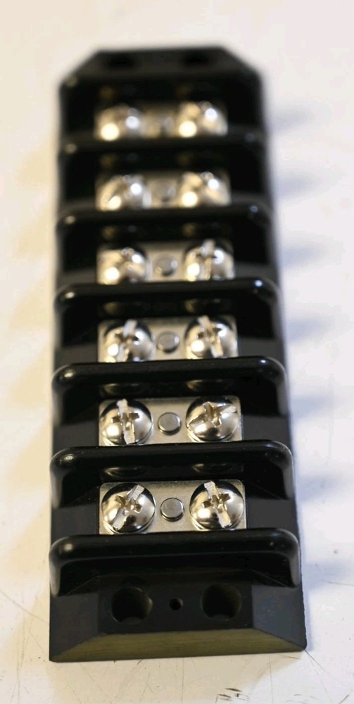 Panel Mount Barrier Terminal Block / 2 Row / 6 Positions