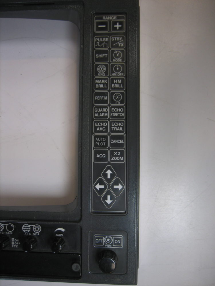 Furuno Complete Front Bezel Keypad Panel for CRT FR-1510DS TESTED