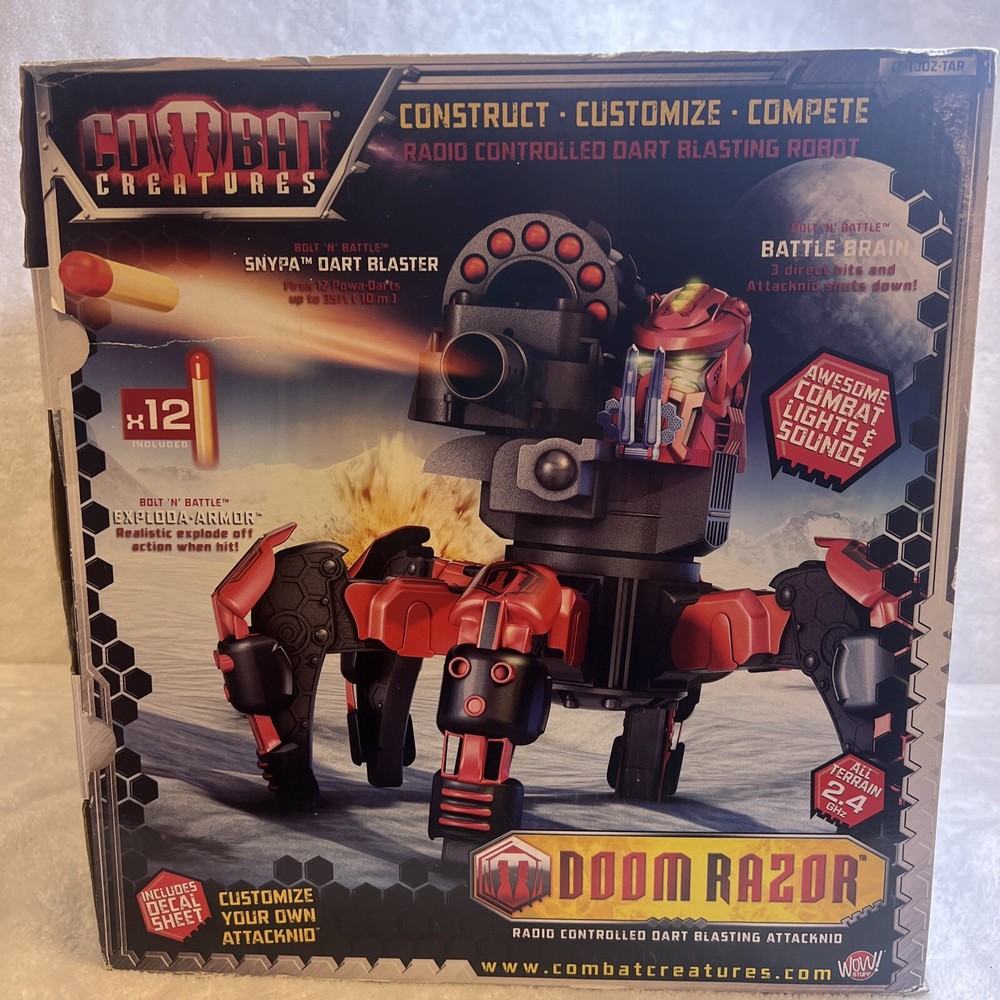 NEW DOOM RAZOR R/C Blazter Robot Combat Creature REMOTE CONTROL. Opened Box.