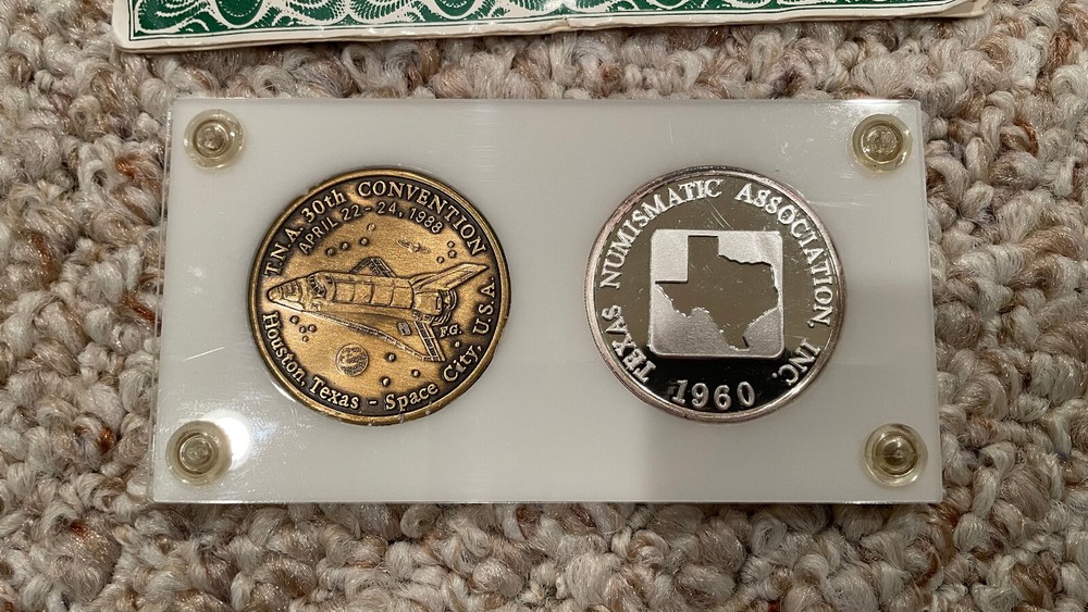 Numismatic Association Texas 1988, Space Shuttle, Silver, Serial Number 15