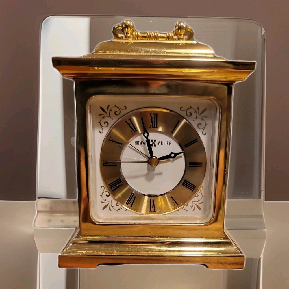 Brass Howard Miller Mantel Clock