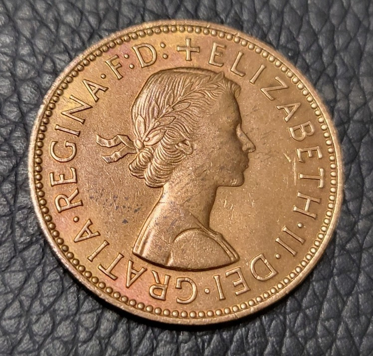 1964 Great Britain Half Penny Coin
