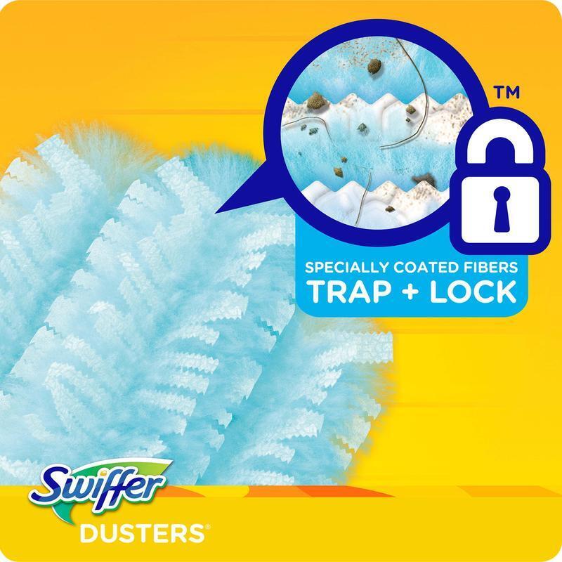 Feather Microfiber Duster Refills 10Ct Lavender Scent Trap Lock Dust Allergens