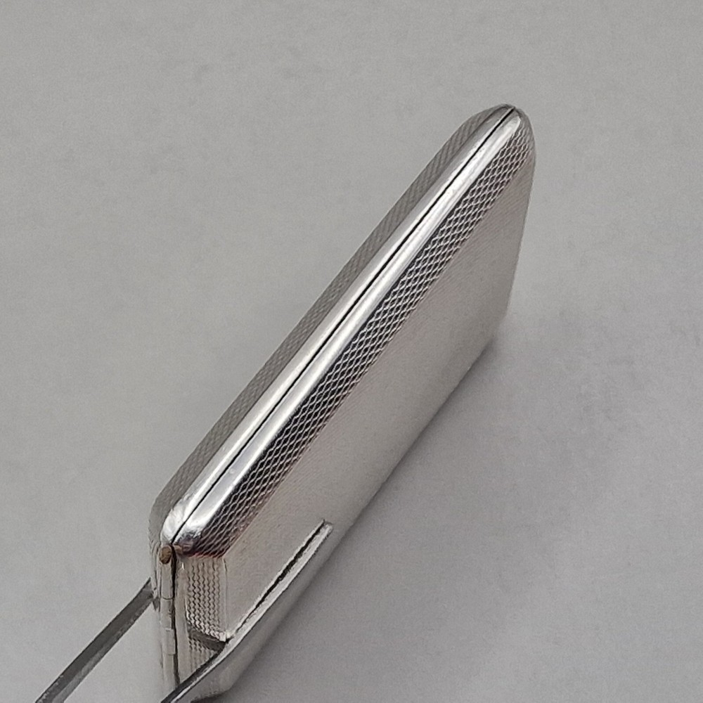 Sterling Silver Engine Turned Matchbook Case by Cohen & Charles 1936